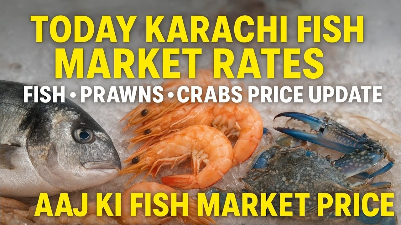 Today Karachi Fish Market | Karachi Fish Harbour Rates | Fish Prawns Crabs Price Daily update 