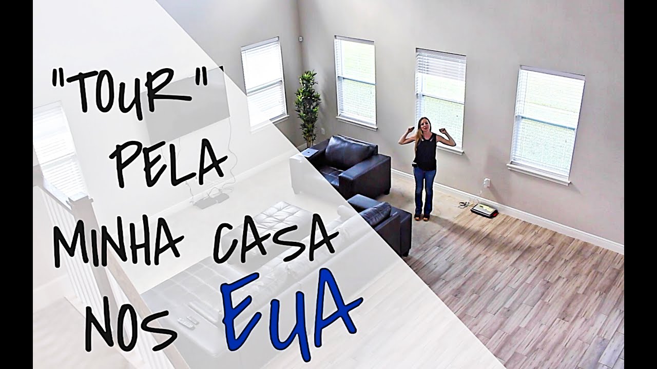 TOUR pela nossa casa nos EUA - 30+ palavras pra descrever uma casa!