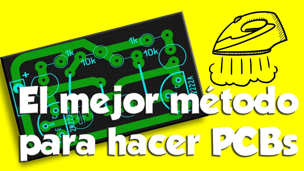 El mejor método para hacer PCBs de forma DIY (vinilo a la plancha) 