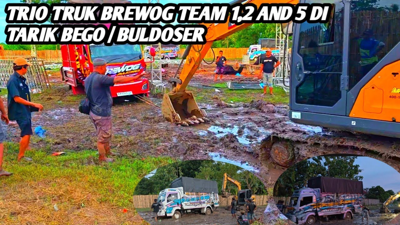 KERJA SAMA  CREW BREWOG AUDIO TRIO TRUK BREWOG HAMPIR NGULING ALHAMDULILLAH BISA KELUAR SEMUA