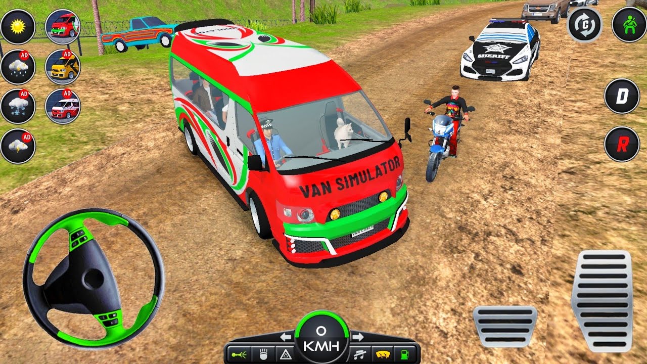 Van Driving Simulator Games | Minibus Realistic Offroad Driving Video Game | Android GamePlay