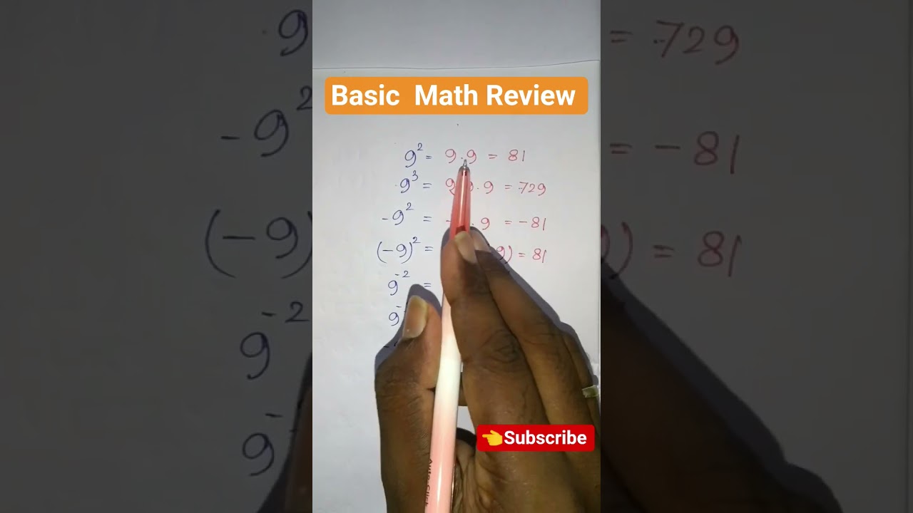Basic Math Review exponential #viral #viralvideo #viralshorts #viralreels #maths