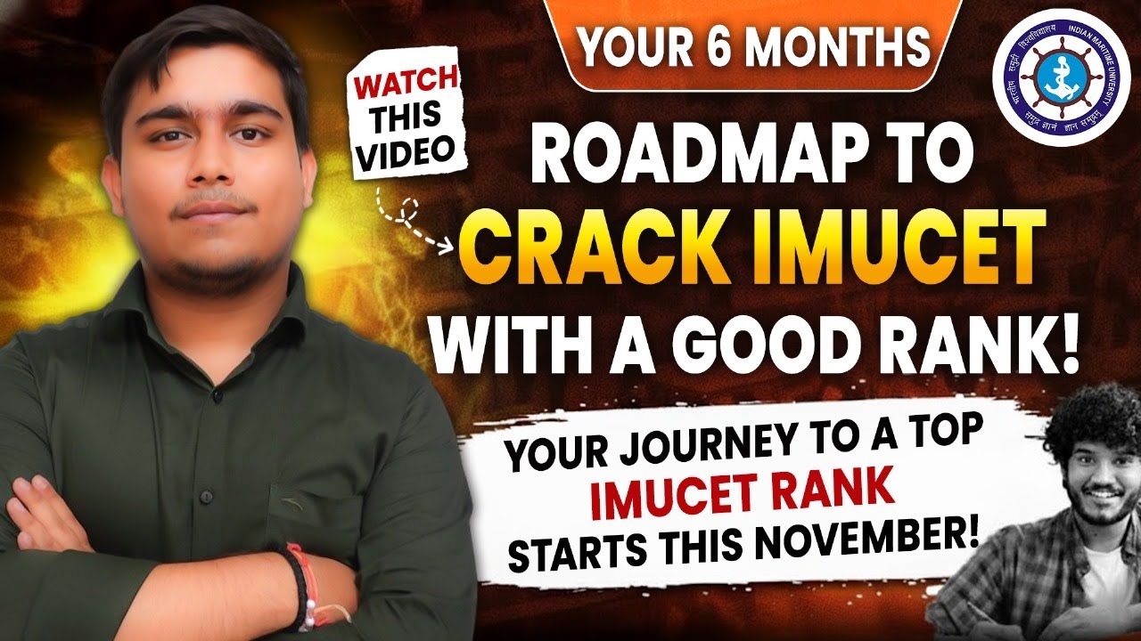 Imucet Exam Roadmap 2026 | Detailed Plan month wise - #MerchantNavy