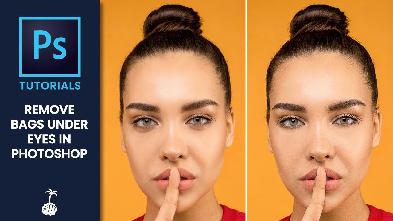 Убрать мешки под глазами в Photoshop
