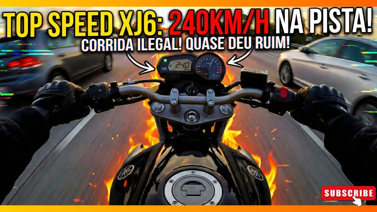 ACELERANDO A XJ6 ATÉ CORTA TODAS !!!