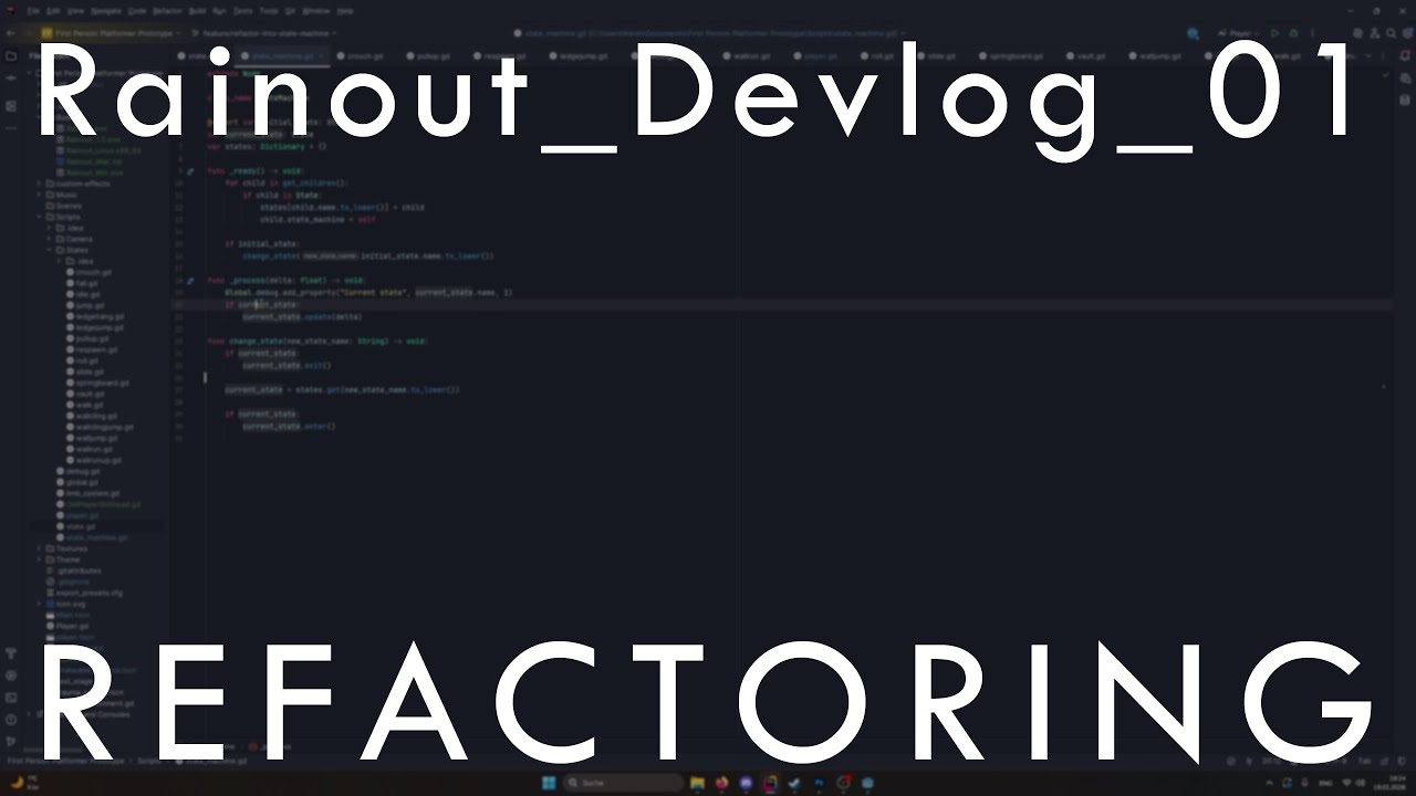 Rainout_Devlog_01: Refactoring