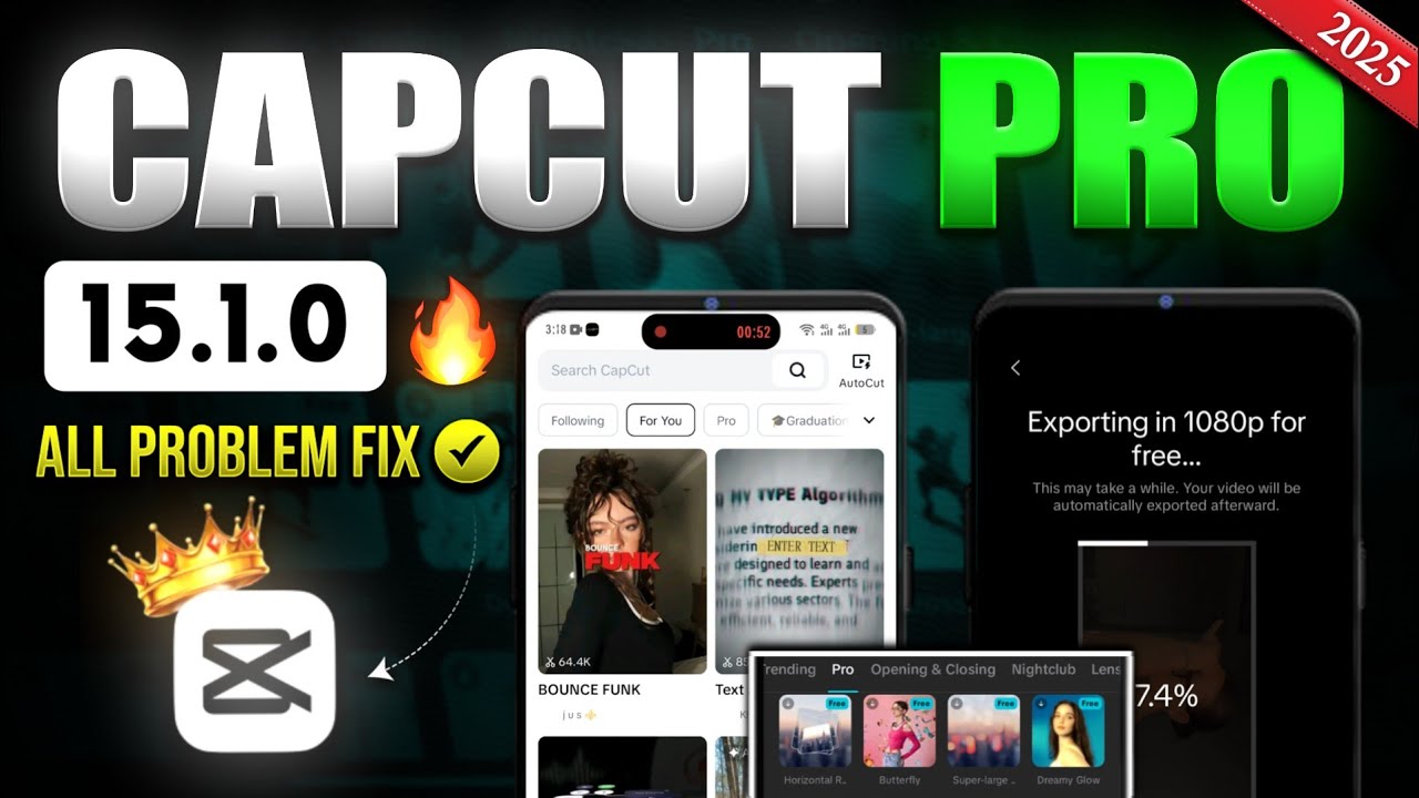 CapCut Pro 15.1.0 🔥 Fix No Internet Problem ✅ Latest Update 2025
