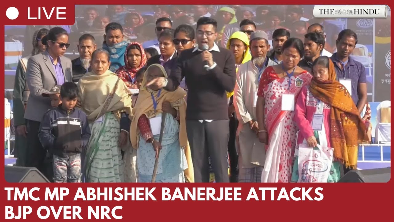 Abhishek Banerjee attacks BJP over NRC, welfare dues and identity politics at rally in Cooch Behar