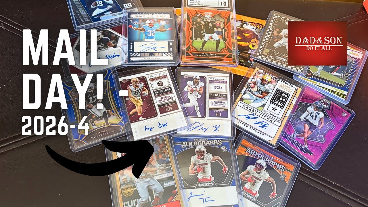 📬 Mail Day 4 of 2026! 🎉Did We Pull Any BIG Cards?! | Dad & Son Collecting
