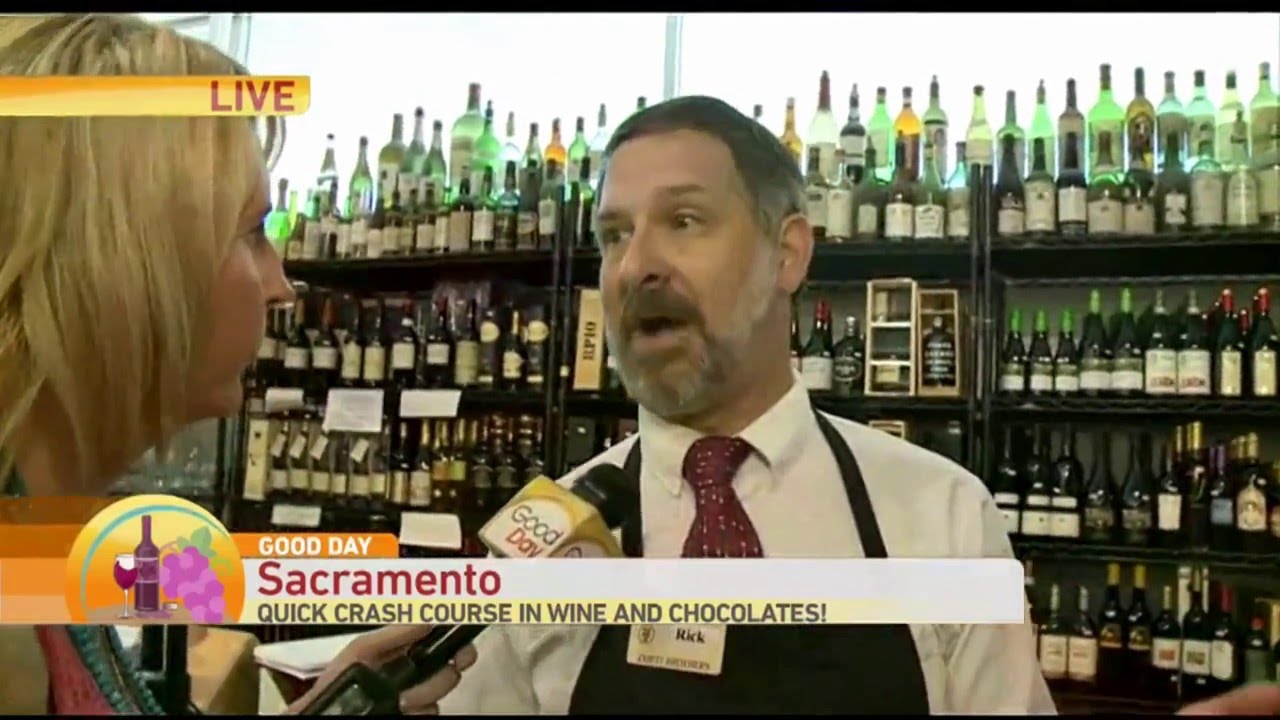Good Day Sacramento live at Corti Brothers wine intro