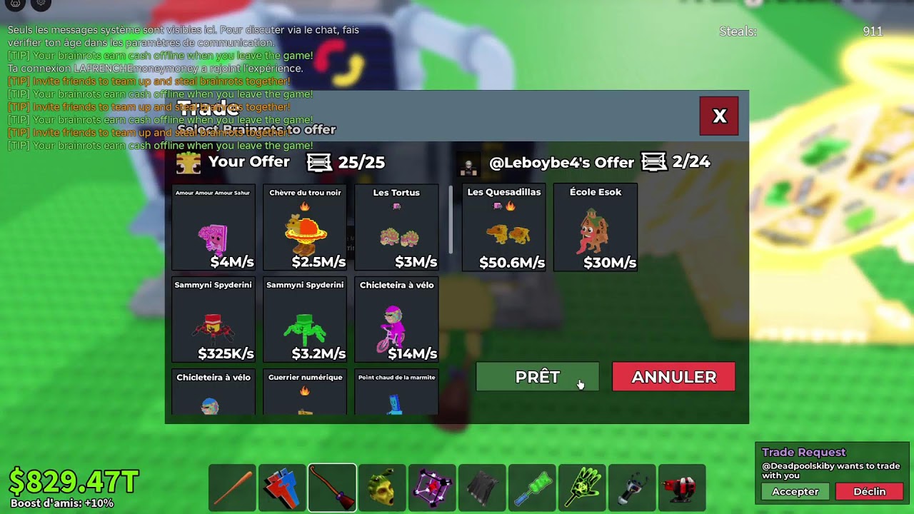 Live steal a brainrot (je trede /robux/brainrot)