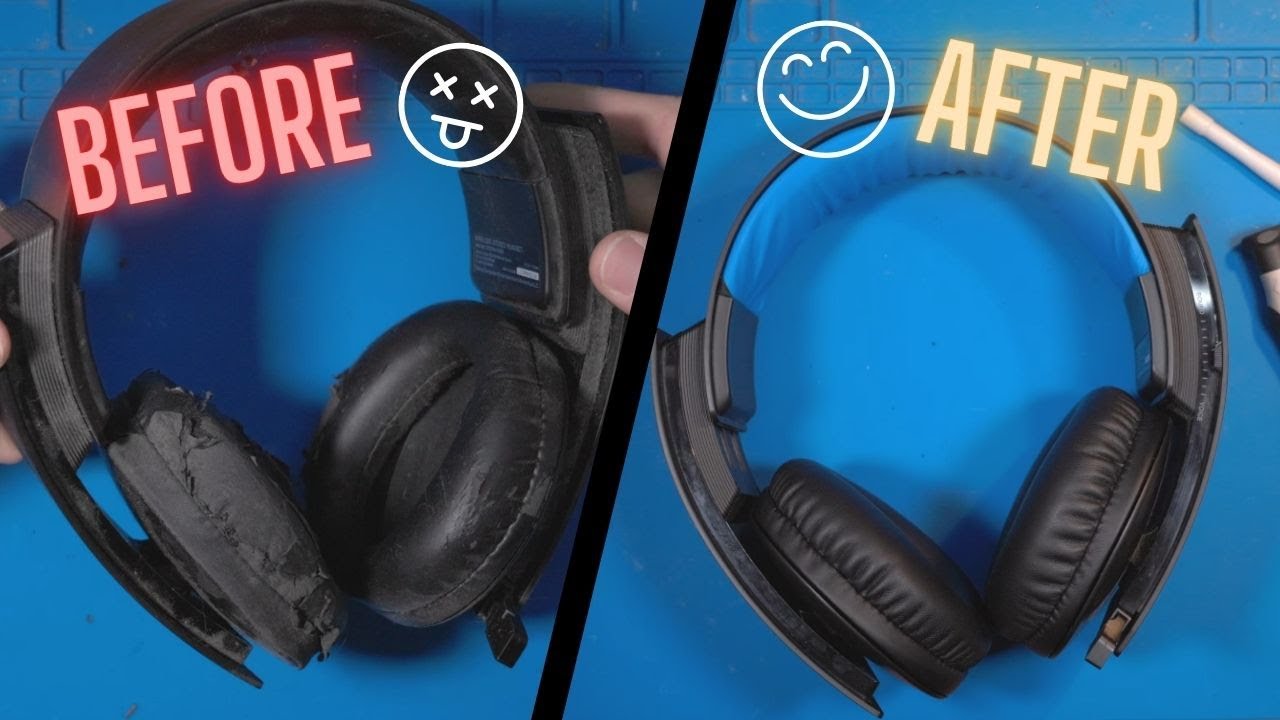 PS3 Wireless Stereo Headset Restoration - New battery and ear cups!