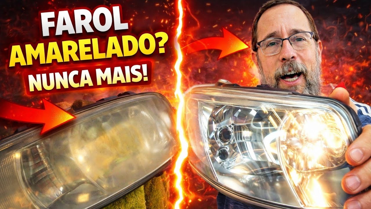 Farol Amarelado! RESOLVA! Polímero de farol ou Vitrificação qual o Melhor?