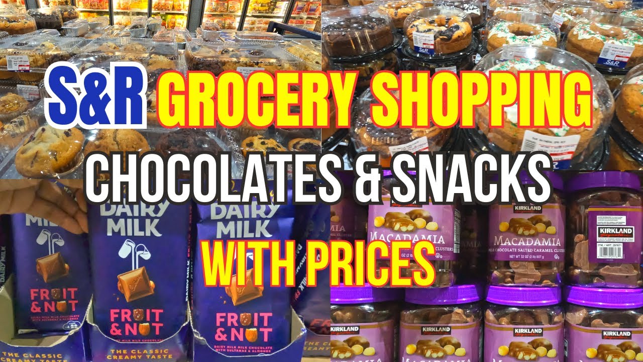 S&R GROCERY SHOPPING with Prices - CHOCOLATES / SNACKS / BAKED GOODS / Silent Grocery Vlog ASMR