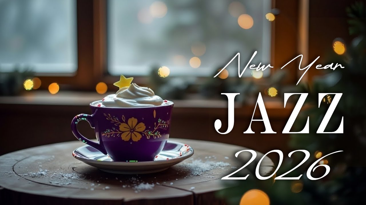 Happy New Year 2026 ✨ Cozy Jazz Cafe & Sweet Holiday Bossa Nova for Good Mood ☕❄️.