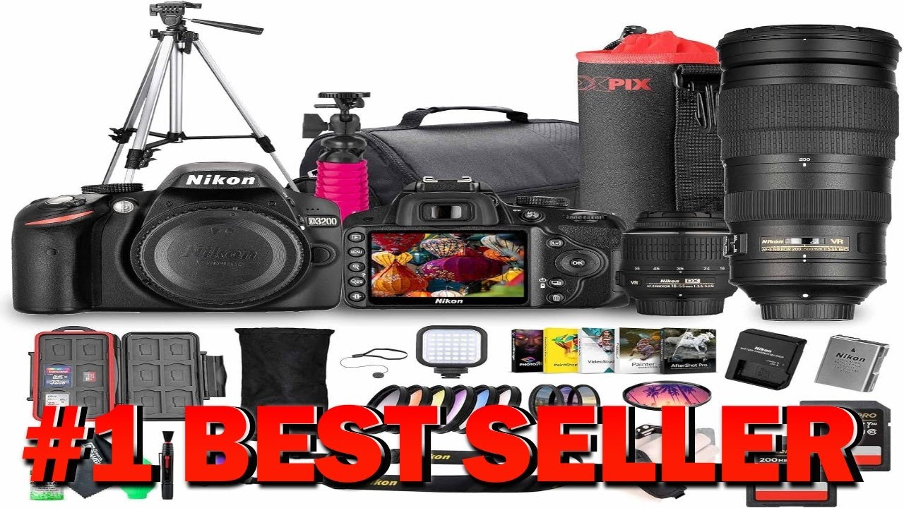 Nikon D3200 24.2MP DSLR Camera Kit with 18 55mm VR Zoom Lens  - B0FN56YKCL