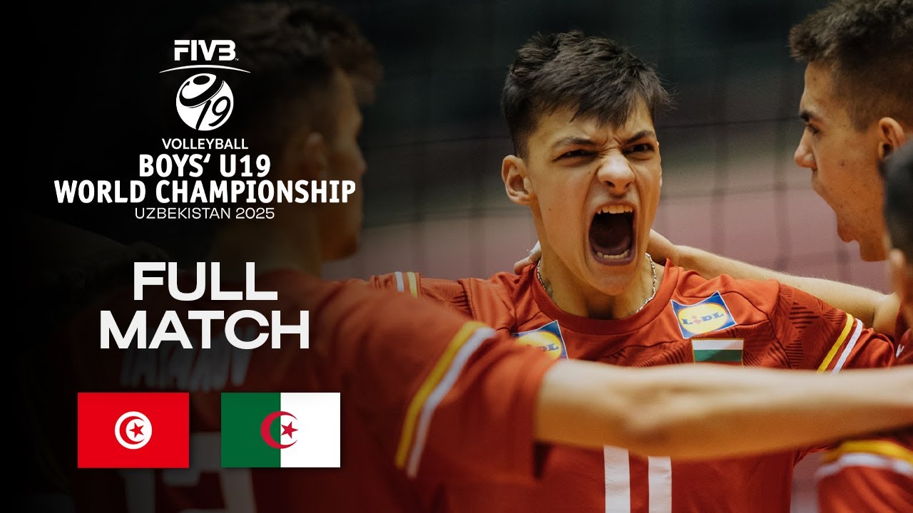 Tunisia vs. Algeria - Classification 21-24 | Boys' U19 World Champs 2025 - Full Match