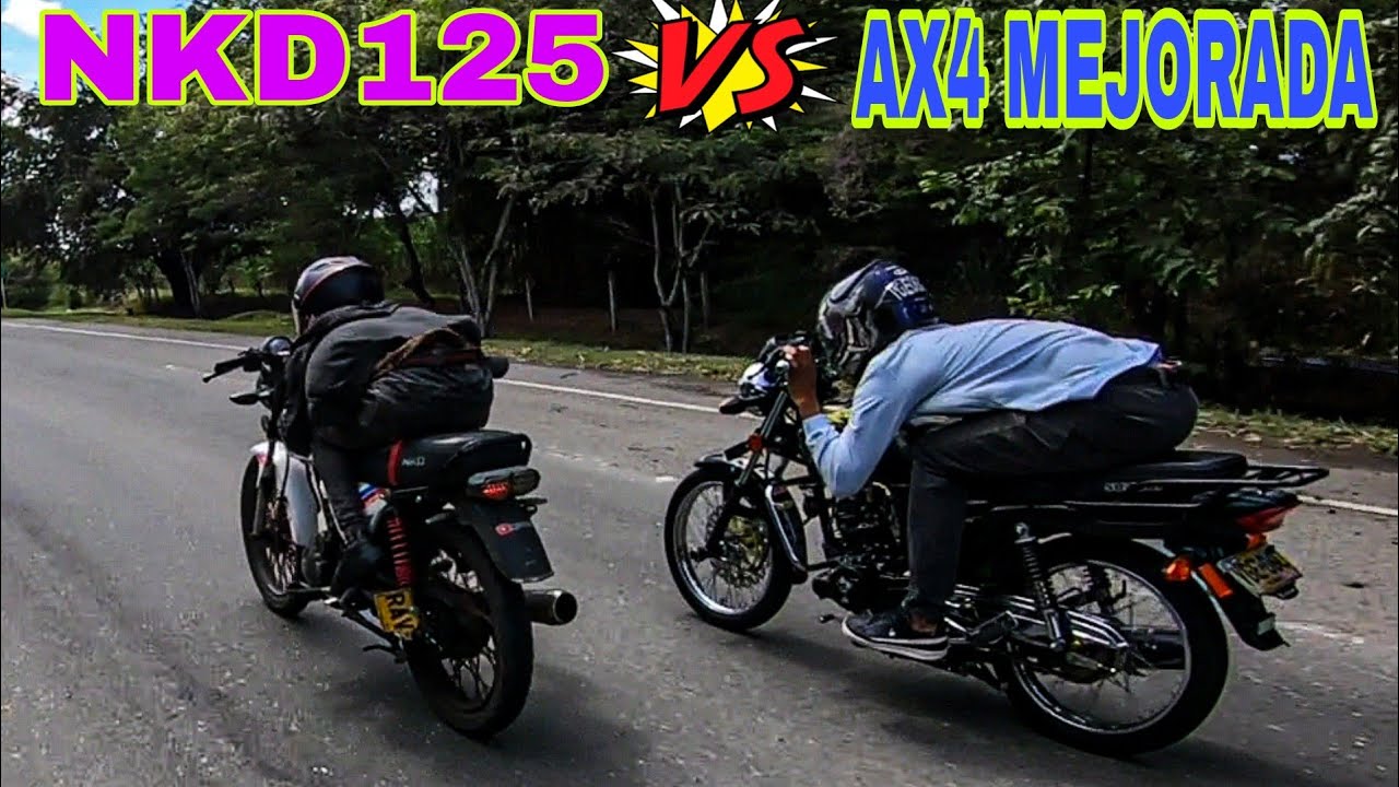 AKT NKD 125 VS SUZUKI AX4 🔥🥵Batalla única Drag Race