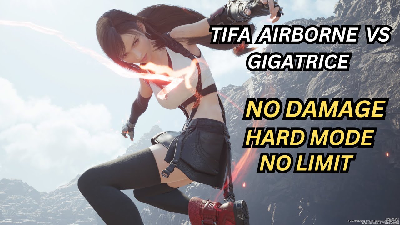 FFVII Rebirth Tifa Solo Vs Gigatrice (No Damage, Hard Mode, No Limit)