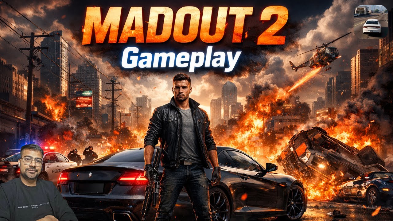 Day 1 In MadOut 2 Gameplay | GTA Style Open World 😈 Police Chase & Missions @GamingYashSaini