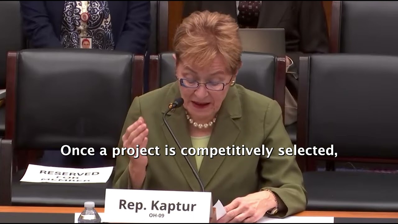 Congresswoman Kaptur Transportation & Infrastructure Committee Member Day NW Ohio Priority Testimony