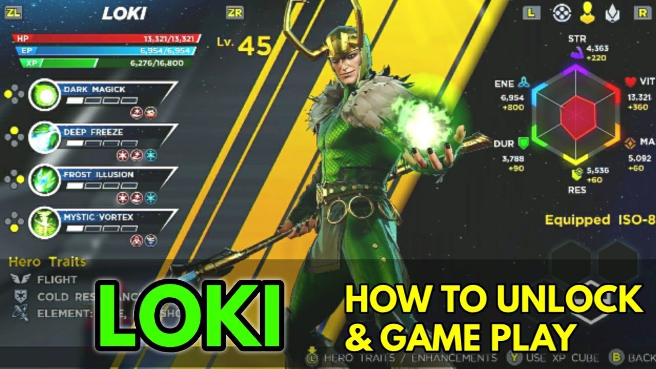 Loki Game play, Skills showcase and how to unlock
