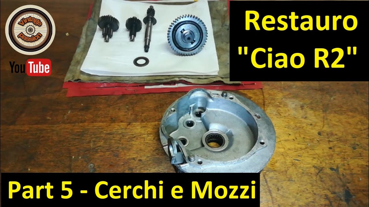 Restauro Ciao Piaggio R2 - Part 5 - Recupero cerchi e revisione mozzi ruote