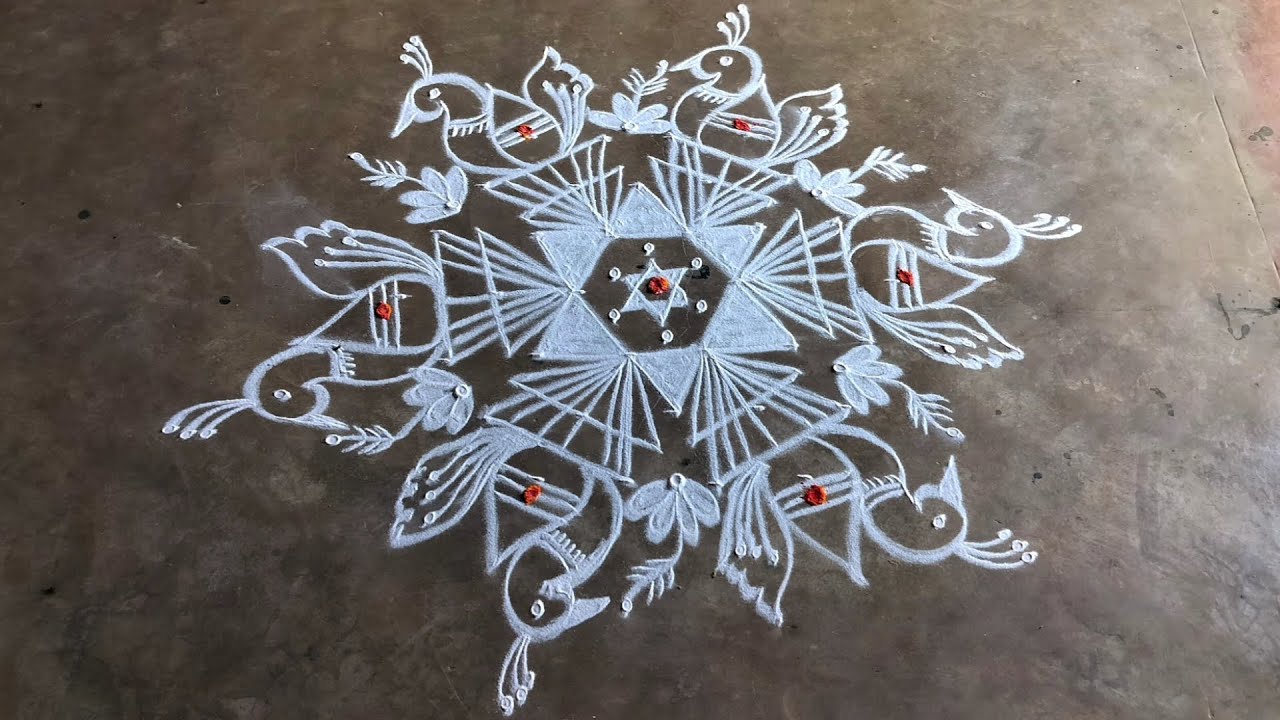 #day35 7*4 Thaipoosam special rangoli❣️ designs ✨#priyasdailyrangoli #1millionviews #thaipoosamkolam