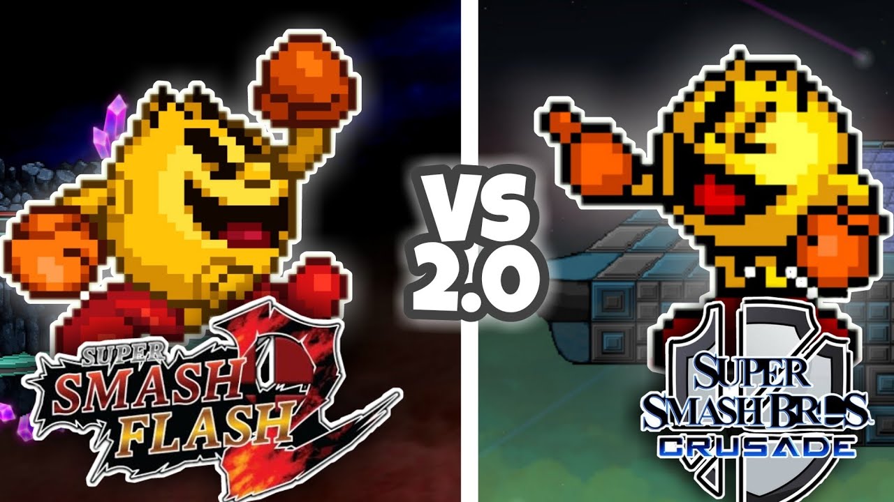 Moveset Comparación- Pac-Man (SSF2 vs SSBC, 2.0)