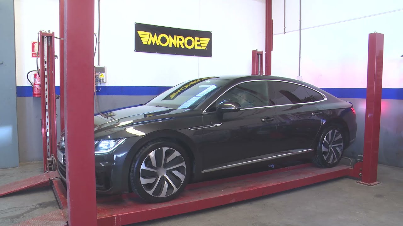Monroe Intelligent Suspension RideSense Einbauanleitung VW ARTEON 2018 Vorderseite