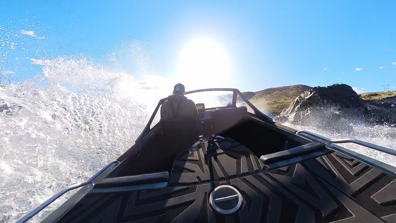 Mini Jet Boating on  the Snake River - King Hill to Peg Leg (Full 360 Video) 4K