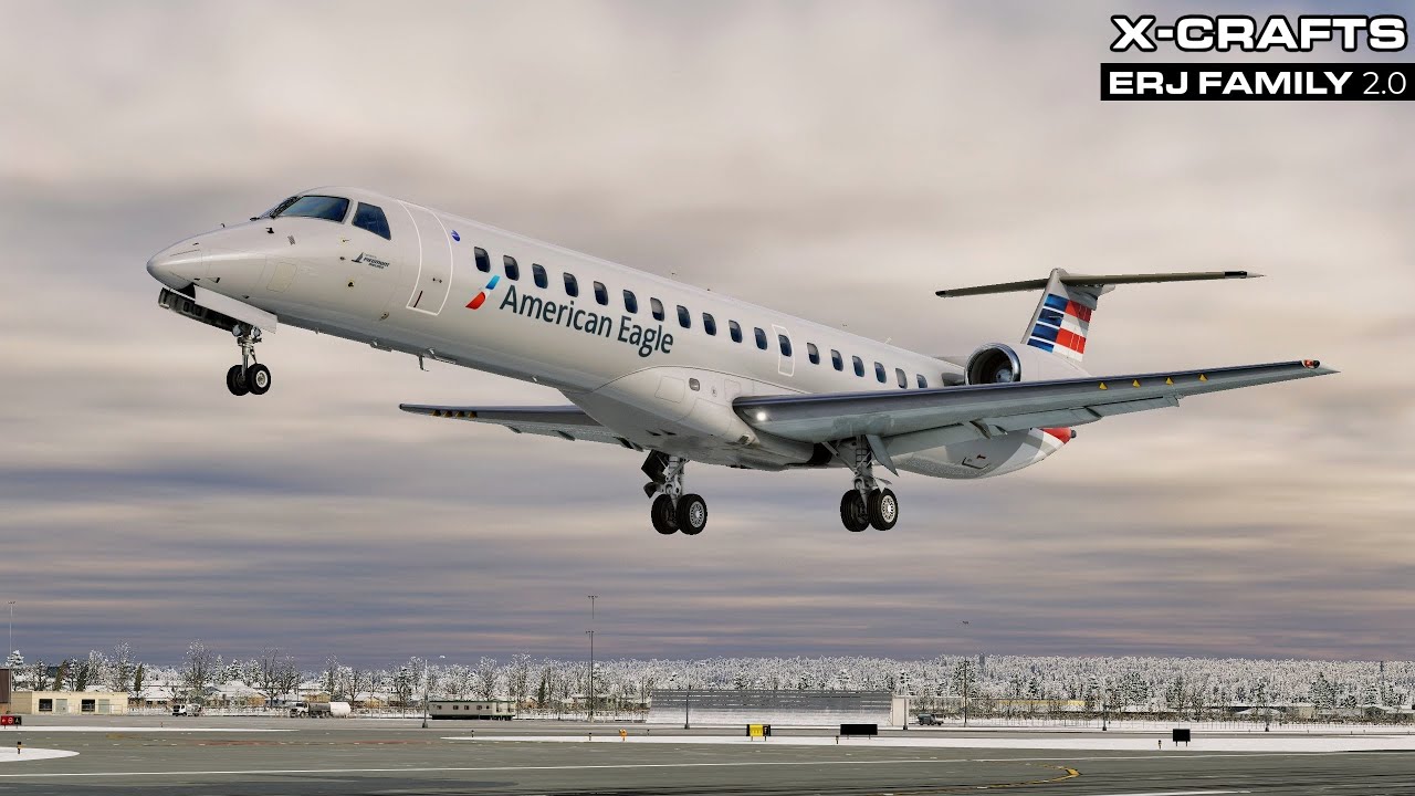 Pre-Release X-Crafts Embraer ERJ 145 flown by Real 737 Pilot | Charlotte – Harrisburg | X-Plane 12