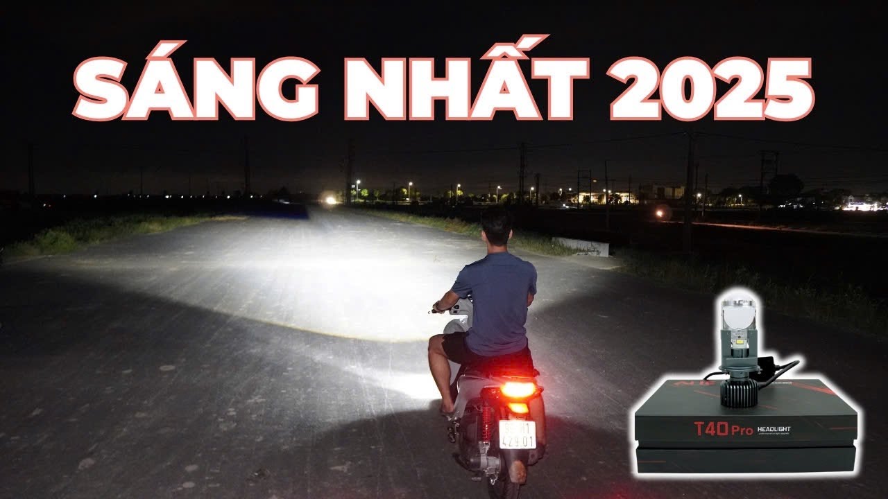 Đèn bi cầu mini T40 Pro 2025 chính hãng, gắn ô tô xe máy. Bảo hành 12 tháng
