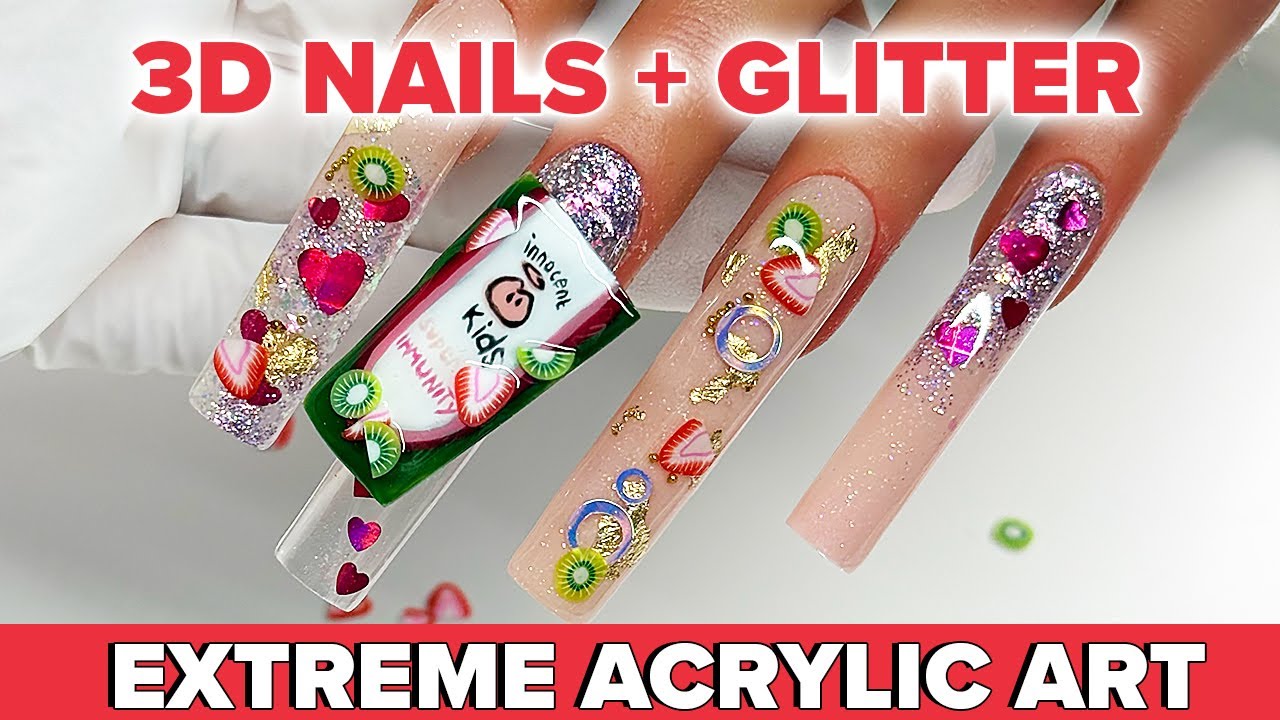 INSANE 3D Acrylic Nails
