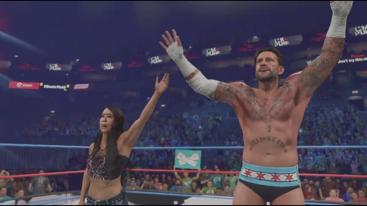 WWE 2K26 PS5pro [Showcase] CM PUNK/AJ LEE vs MIZ/MARYSE