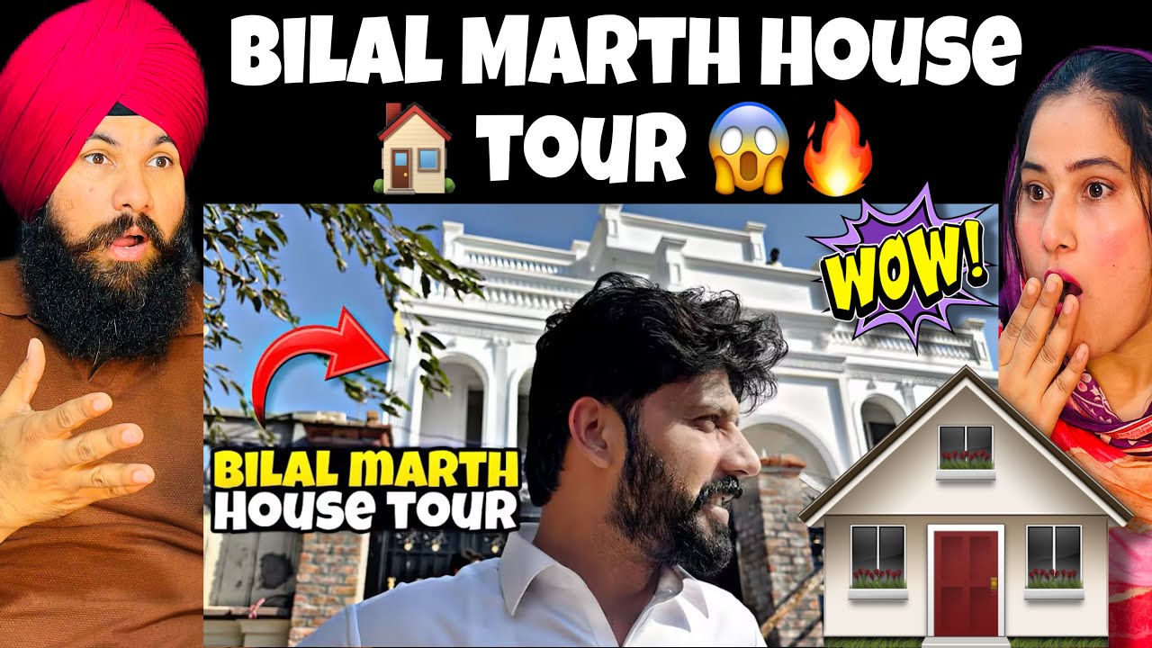 Bilal Marth House 🏠 Tour vlog Reaction video | #reaction #bilalmarth #rajabfamily #react #viral 