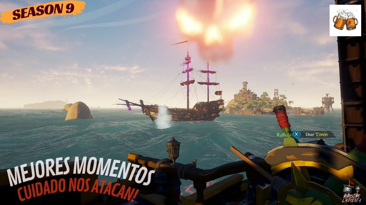 SEA OF THIEVES MEJORES MOMENTOS┃ BATALLA NAVAL┃PVP