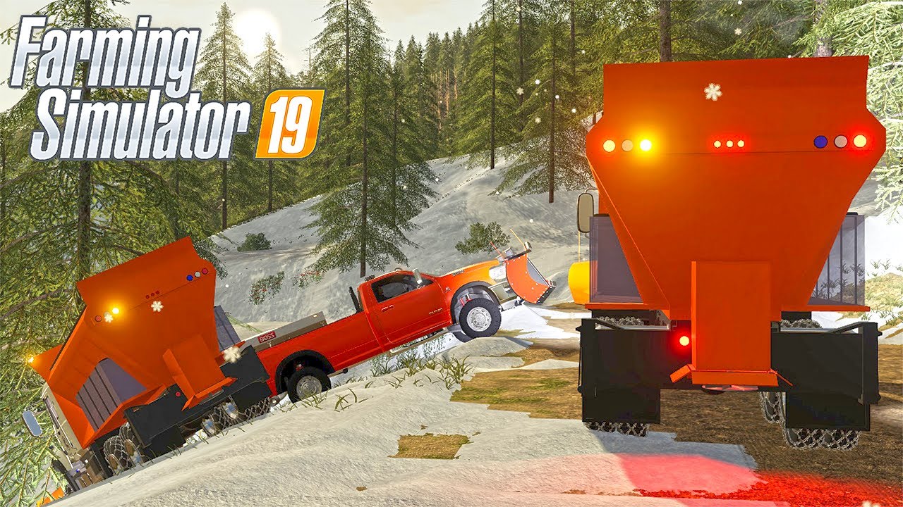 MOUNTAINSIDE SNOW PLOW RESCUE (IN A BLIZZARD)