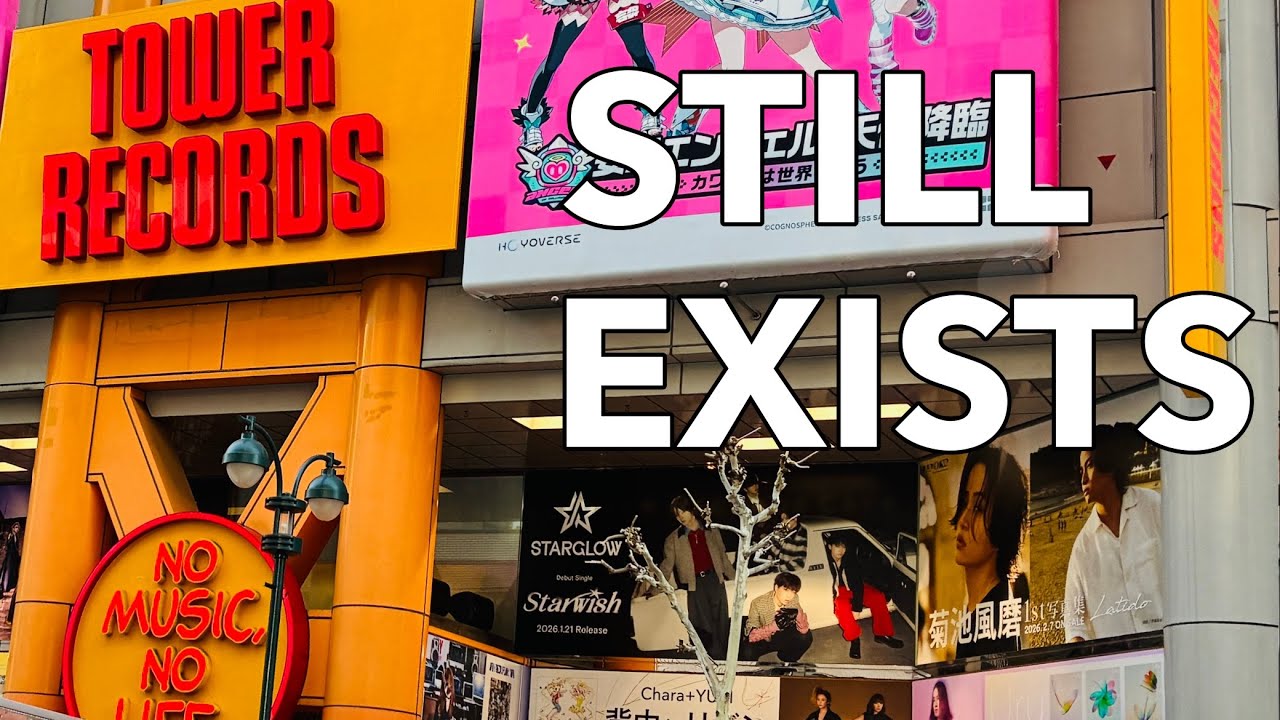 Tower Records Still Exists in Japan｜Real Tokyo Life, Cafés & Life with Our Italian Greyhound