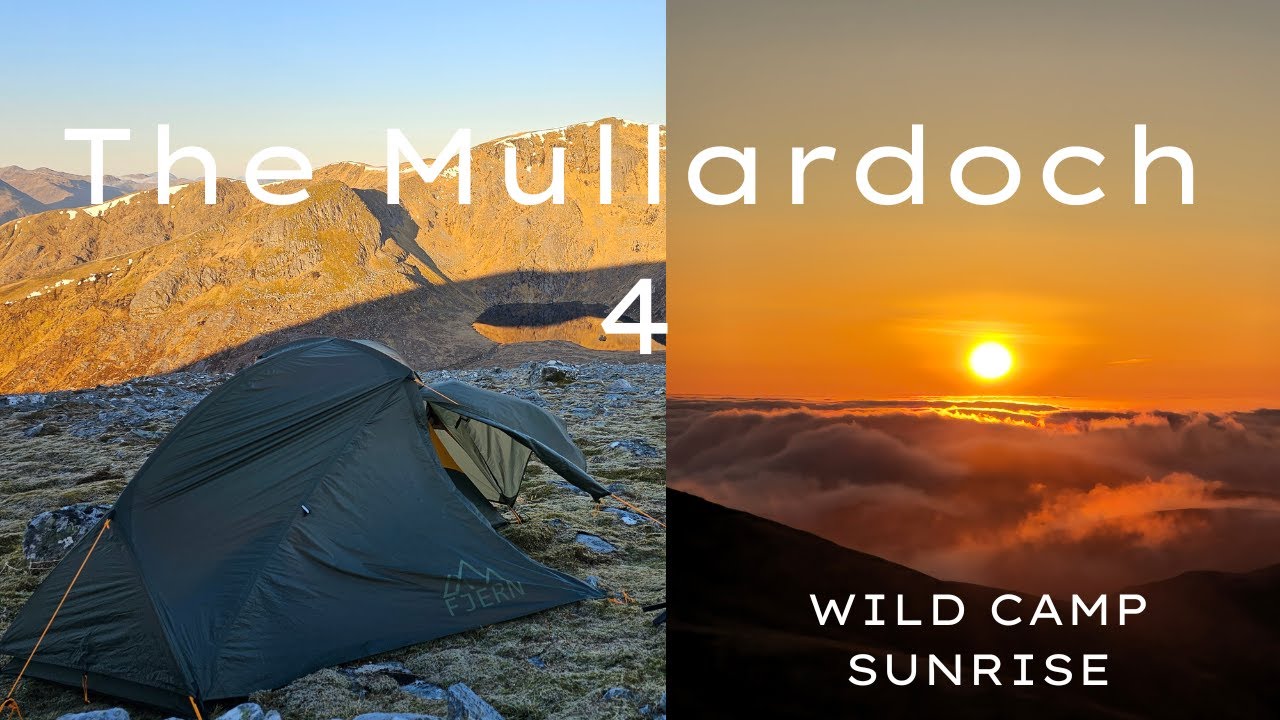 Mullardoch 4 munros and wild camp (an exhausting day)