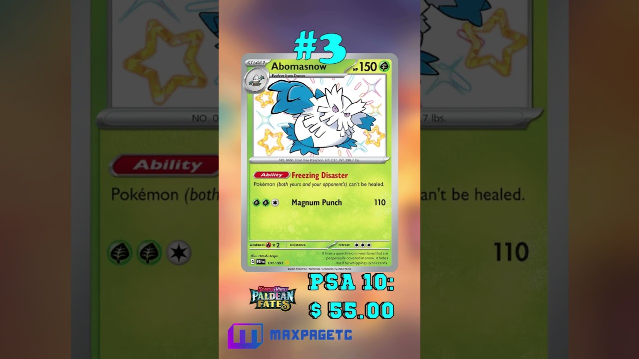 Top 5 Abomasnow Pokémon Cards 