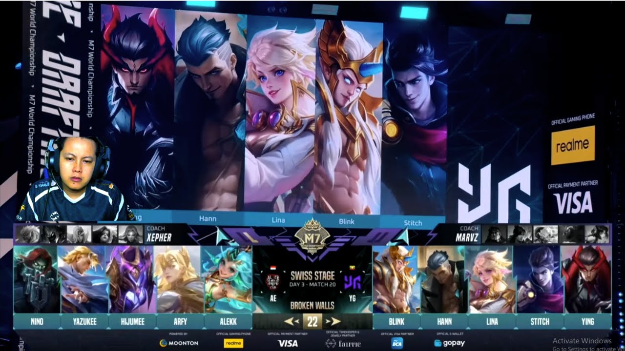 ID M7 MLBB SWISS STAGE AE vs YG Game 2 #youtube #mobilelegends #m7 #mlbb #mplindonesia #alterego