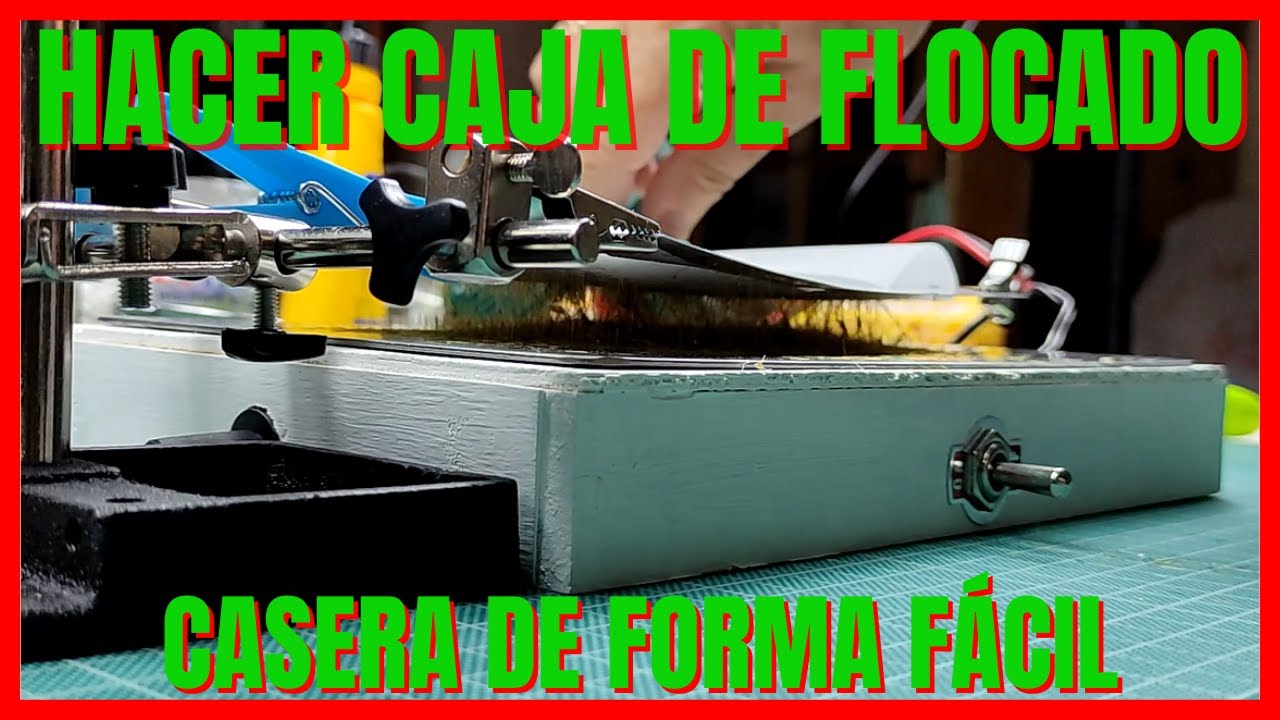 👏👉💯 Cómo hacer caja de flocado casera de forma fácil