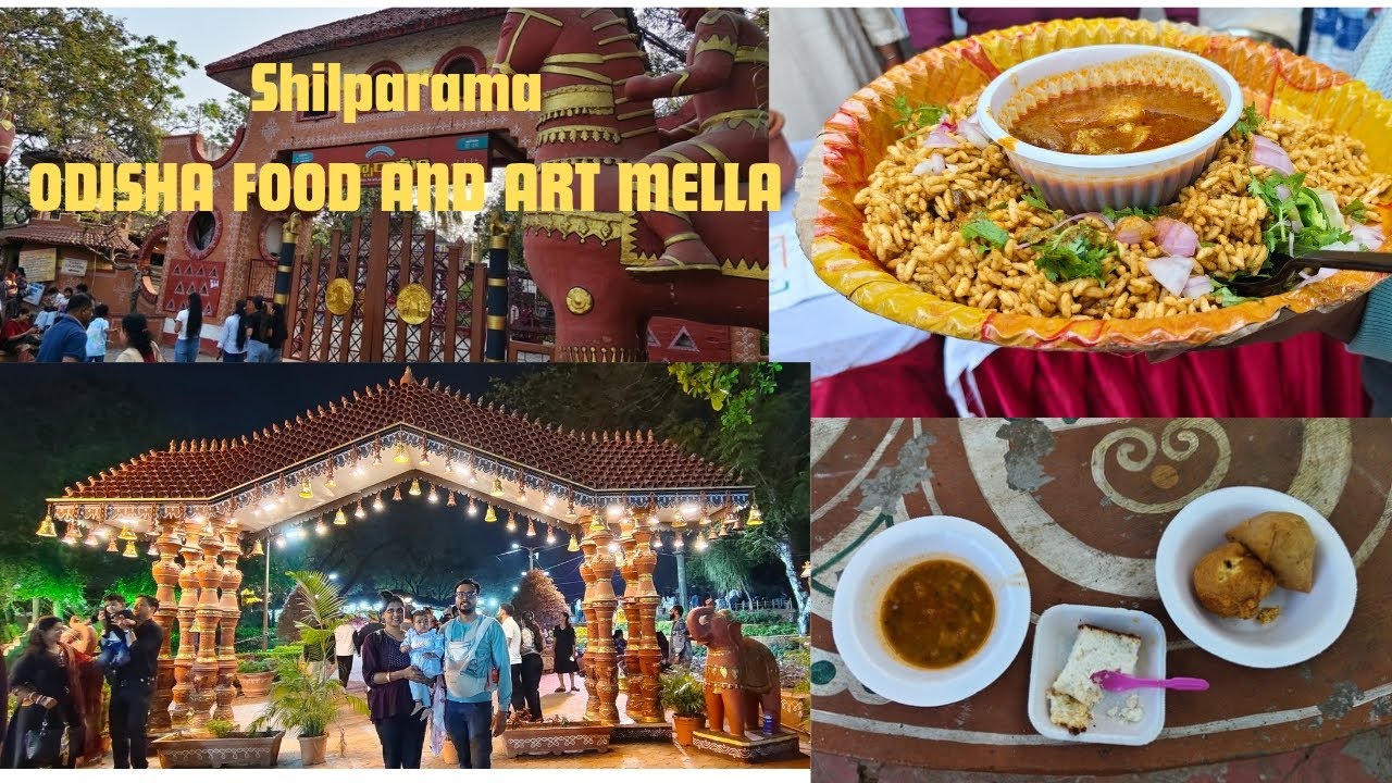 Shilparama mai odisha mela | odia food and craft mela |ମଗୁଷ ମୁଢ଼ି khaye | bohot maja aya | #odiavlog