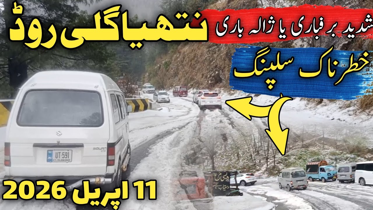 Nathiagali live today 11 April | nathiagali snowfall today | murree nathiagali road latest update