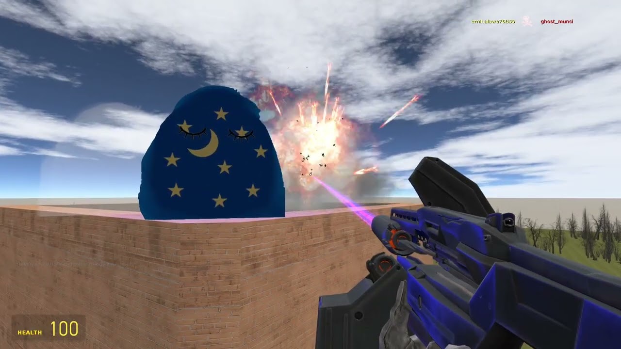 FULL ANGRYMUNCI WHITE & BLUE IN GAMES GARRYSMOD