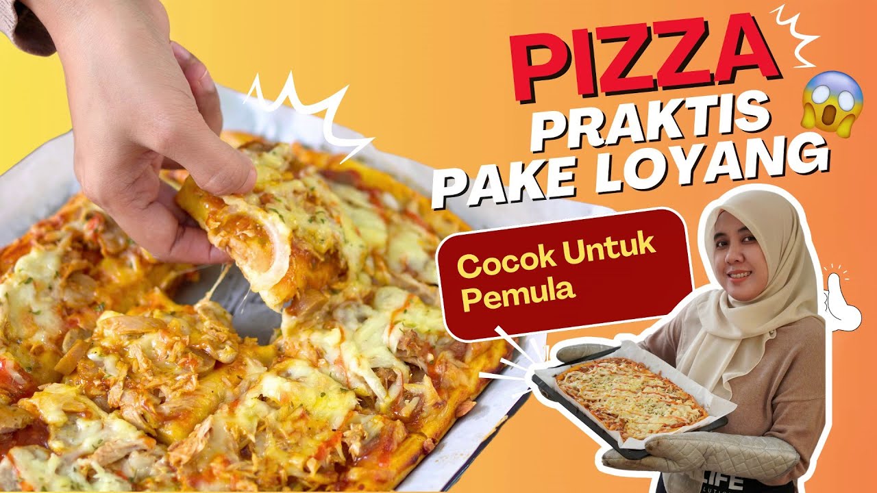 CUMA DARI TEPUNG & RAGI, JADI PIZZA PERSEGI ALA RUMAHAN Super Lembut ‼️