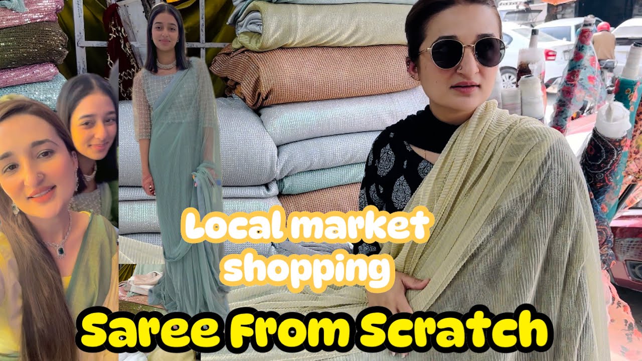 How to Design & Style Saree from Scratch ~Stitching Ideas~outfits from scratch ~Life With Zainab