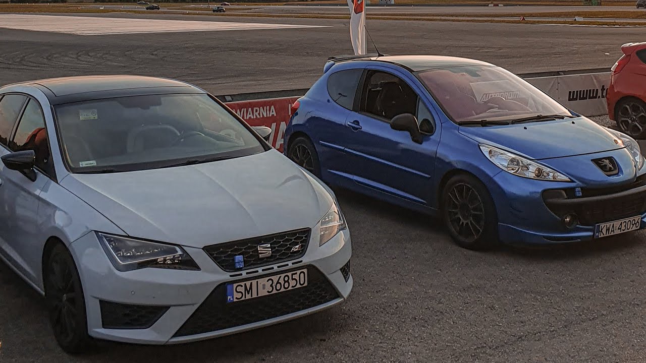 Peugeot 207 RC vs Seat Leon Cupra (Tor Autodrom Jastrząb) Track Day