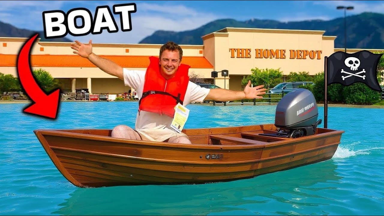 I BUILT A BOAT USING ONLY HOME DEPOT SUPPLIES
